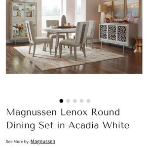 Acadia White Dining Set in Powell Ohio
We can deliver only locally